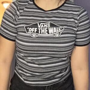 Vans Grey and Black Tshirt